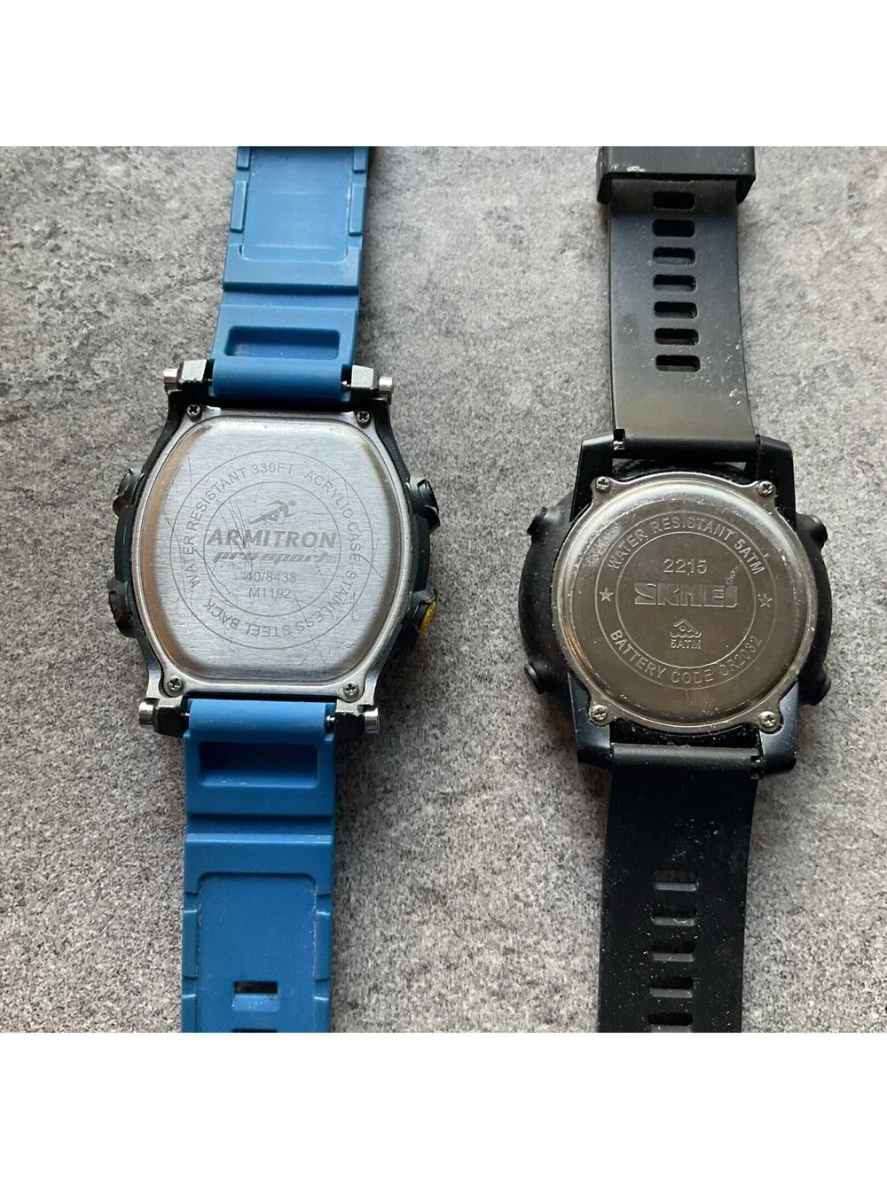 Pair Of Armitron And Skmei Mens Digital Watch Both Watches Run Great A10